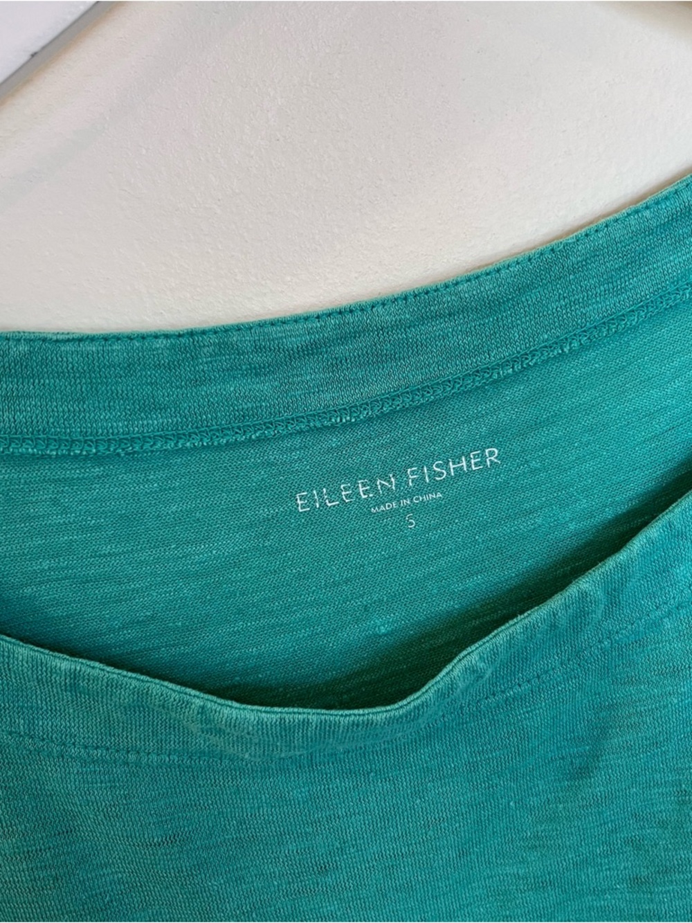 Eileen Fisher Hemp Organic Cotton Dress Women Small Green Shift Lightweight - Picture 4 of 6